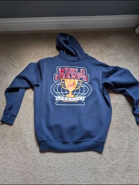 Staple Navy World Champs Trophy Graphic Hoodie